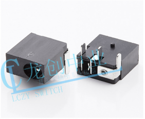 DC POWER JACK 90° DIP pin?1.0mm