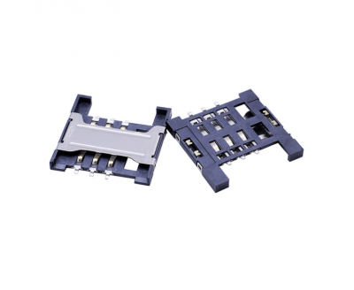 SIM CARD 連橋有檔H1.8外扣 卡座連接器