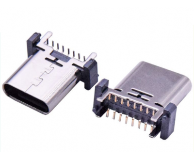 TYPE-C 16PIN 母座 立貼  H=9.3/10.0/10.5/12.4/13.1/13.7/15.0